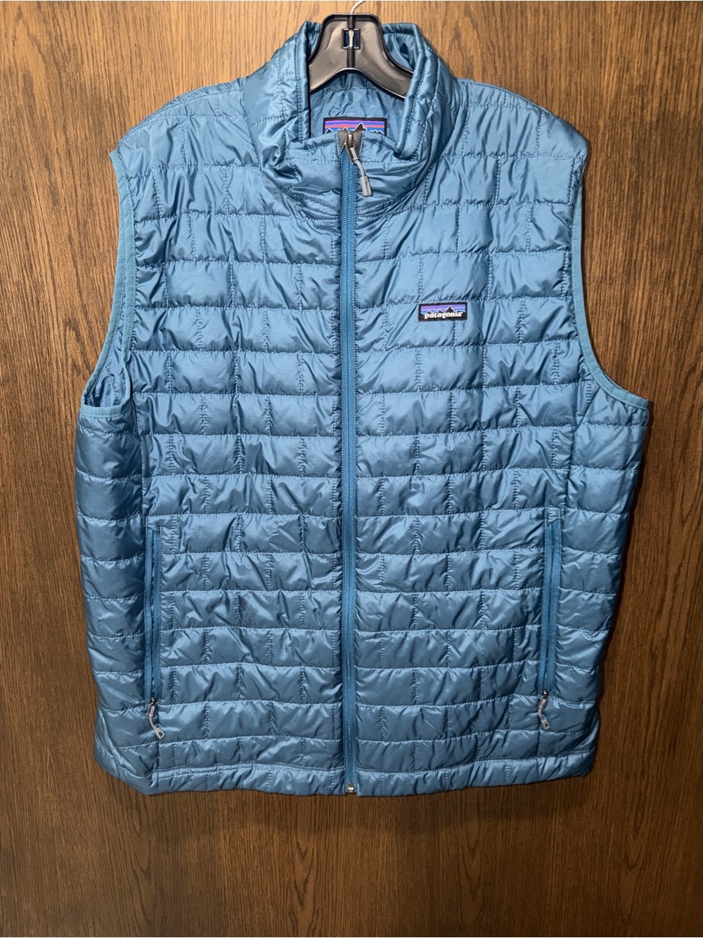 Patagonia Men’s Nano Puff Insulated Vest Smolder Blue XXL Full Zip